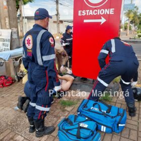 Fotos de Carro arrasta moto por cerca de 30 metros após acidente e deixa açougueiro em estado grave em Sarandi