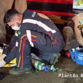 Fotos de Homem atropelado em cima da faixa de pedestres em Maringá, morre no hospital