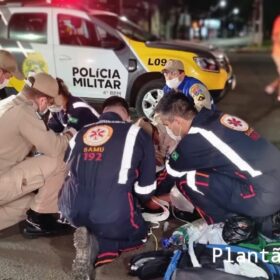 Fotos de Homem atropelado em cima da faixa de pedestres em Maringá, morre no hospital