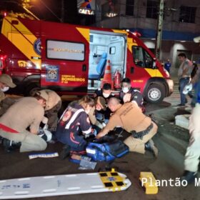 Fotos de Homem atropelado em cima da faixa de pedestres em Maringá, morre no hospital