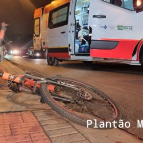 Fotos de Ciclista sofre ferimentos graves após bater na traseira de carro em Maringá