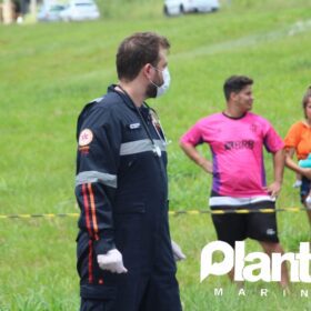 Fotos de Colisão envolvendo carro e moto deixa um homem morto e uma mulher ferida em Maringá 