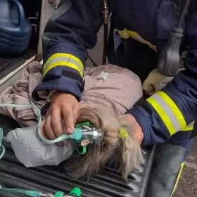 Fotos de Duas pessoas são socorridas durante incêndio em apartamento em Maringá