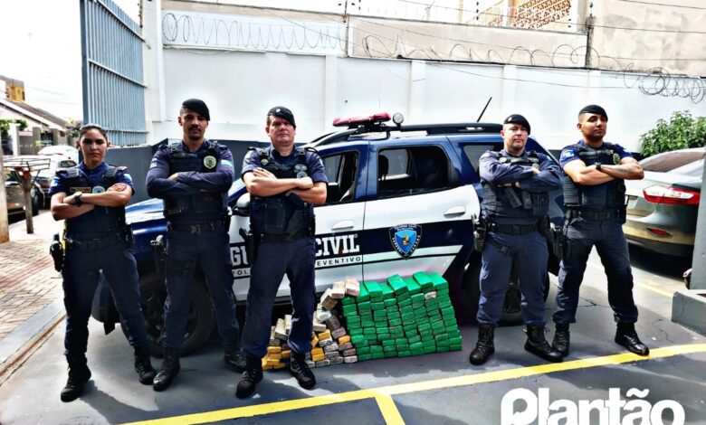 Fotos de Guarda Civil Municipal de Sarandi apreende 115 quilos de maconha
