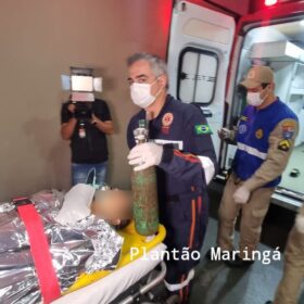 Fotos de Homem tenta agredir a esposa e acaba se cortando com uma faca em Maringá