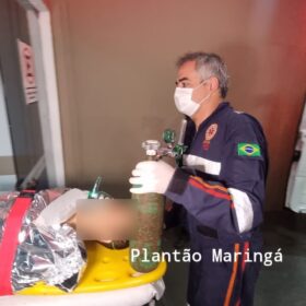 Fotos de Homem tenta agredir a esposa e acaba se cortando com uma faca em Maringá