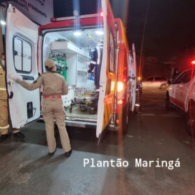Fotos de Homem tenta agredir a esposa e acaba se cortando com uma faca em Maringá