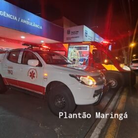 Fotos de Homem tenta agredir a esposa e acaba se cortando com uma faca em Maringá