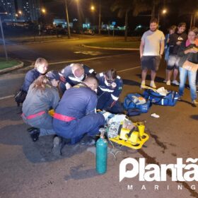 Fotos de Idosa de 85 anos é intubada após ser atropelada por moto em Maringá 