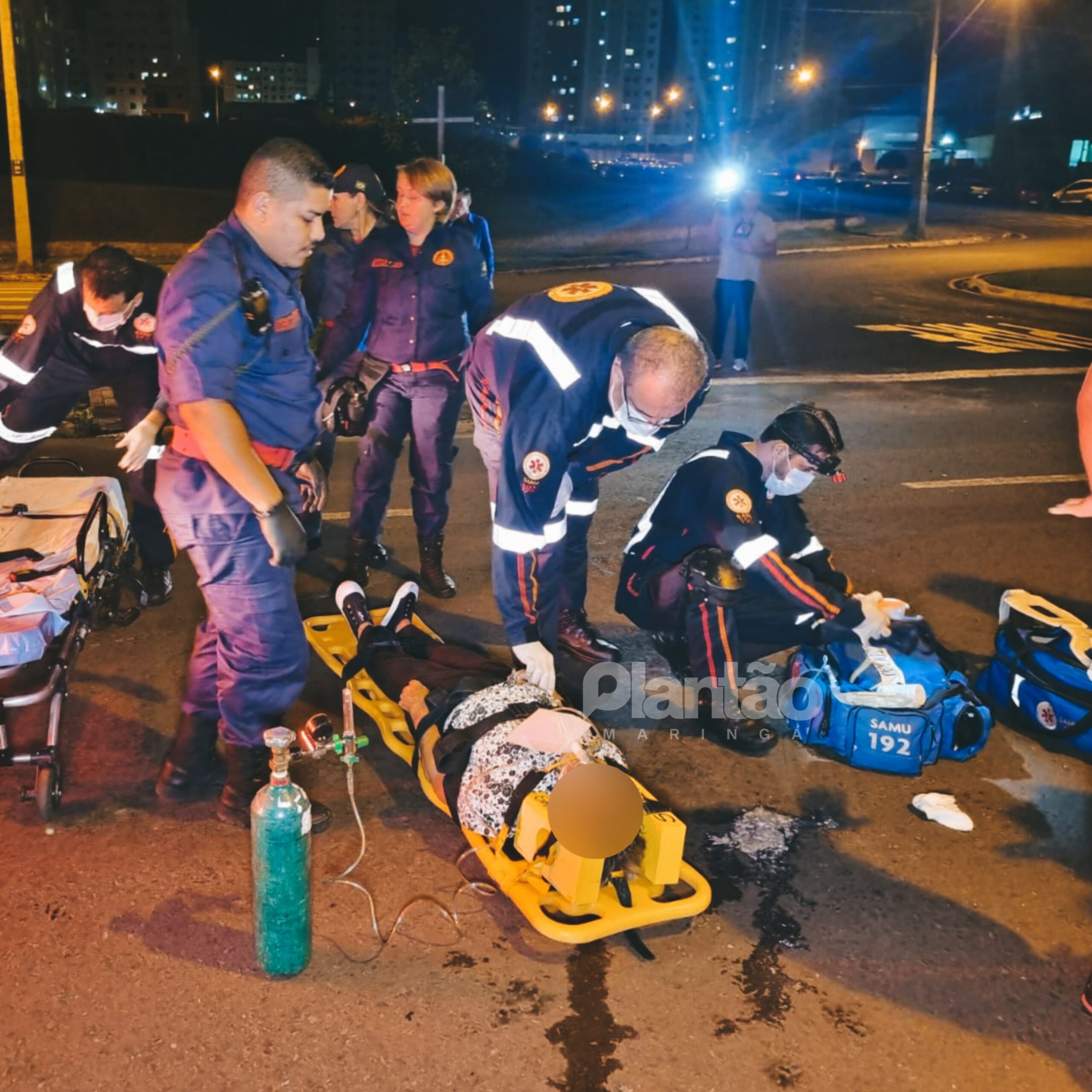 Fotos de Idosa de 85 anos é intubada após ser atropelada por moto em Maringá 