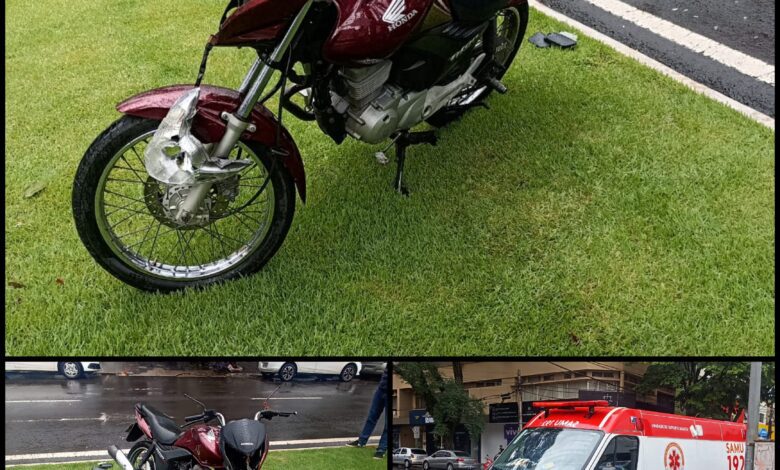 Fotos de Idoso fica gravemente ferido após ser atropelado por motocicleta em Maringá