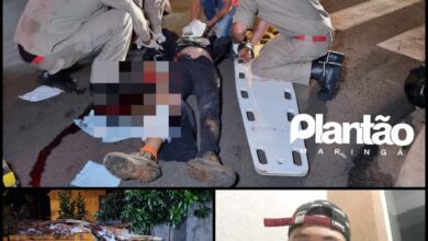 Fotos de Jovem é intubado após bater moto contra caçamba de entulho em Sarandi