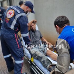 Fotos de Morador em situação de rua é esfaqueado e disse ter sido vítima de roubo em Maringá