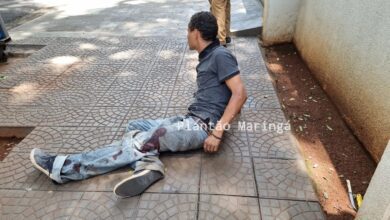 Fotos de Morador em situação de rua é esfaqueado e disse ter sido vítima de roubo em Maringá