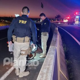 Fotos de Identificado motociclista que morreu após cair no Contorno Norte e ser atropelado por carro em Maringá