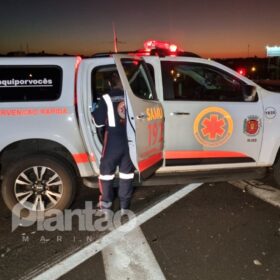 Fotos de Identificado motociclista que morreu após cair no Contorno Norte e ser atropelado por carro em Maringá
