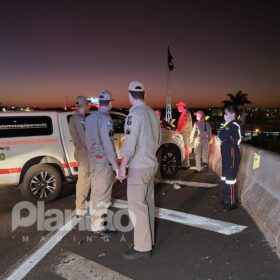 Fotos de Identificado motociclista que morreu após cair no Contorno Norte e ser atropelado por carro em Maringá