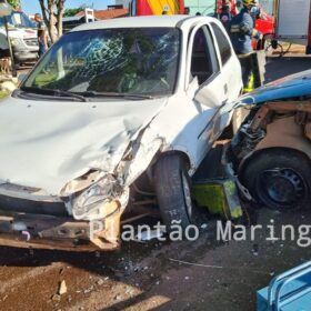 Fotos de Motorista suspeito de estar embriagado invade pista contrária, causa acidente e fere casal em Maringá 