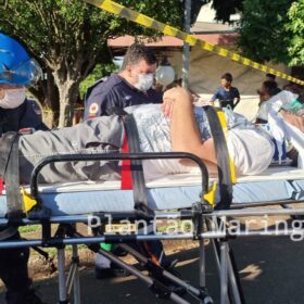 Fotos de Motorista suspeito de estar embriagado invade pista contrária, causa acidente e fere casal em Maringá 