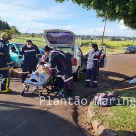 Fotos de Motorista suspeito de estar embriagado invade pista contrária, causa acidente e fere casal em Maringá 
