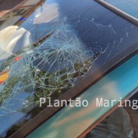 Fotos de Motorista suspeito de estar embriagado invade pista contrária, causa acidente e fere casal em Maringá 