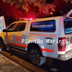 Fotos de Mulher sofre queimaduras após tentar apagar fogo de residência incendiada pelo marido em Maringá