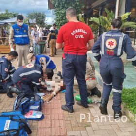Fotos de Câmera de segurança registra ladrão de celular matando trabalhador em Maringá