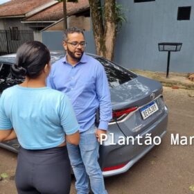 Fotos de Carro com três pessoas é crivado de bala durante atentado a tiros em Sarandi