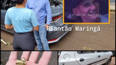 Fotos de Carro com três pessoas é crivado de bala durante atentado a tiros em Sarandi