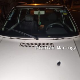 Fotos de Criminosos atiram contra vítima durante roubo de veículo em Maringá