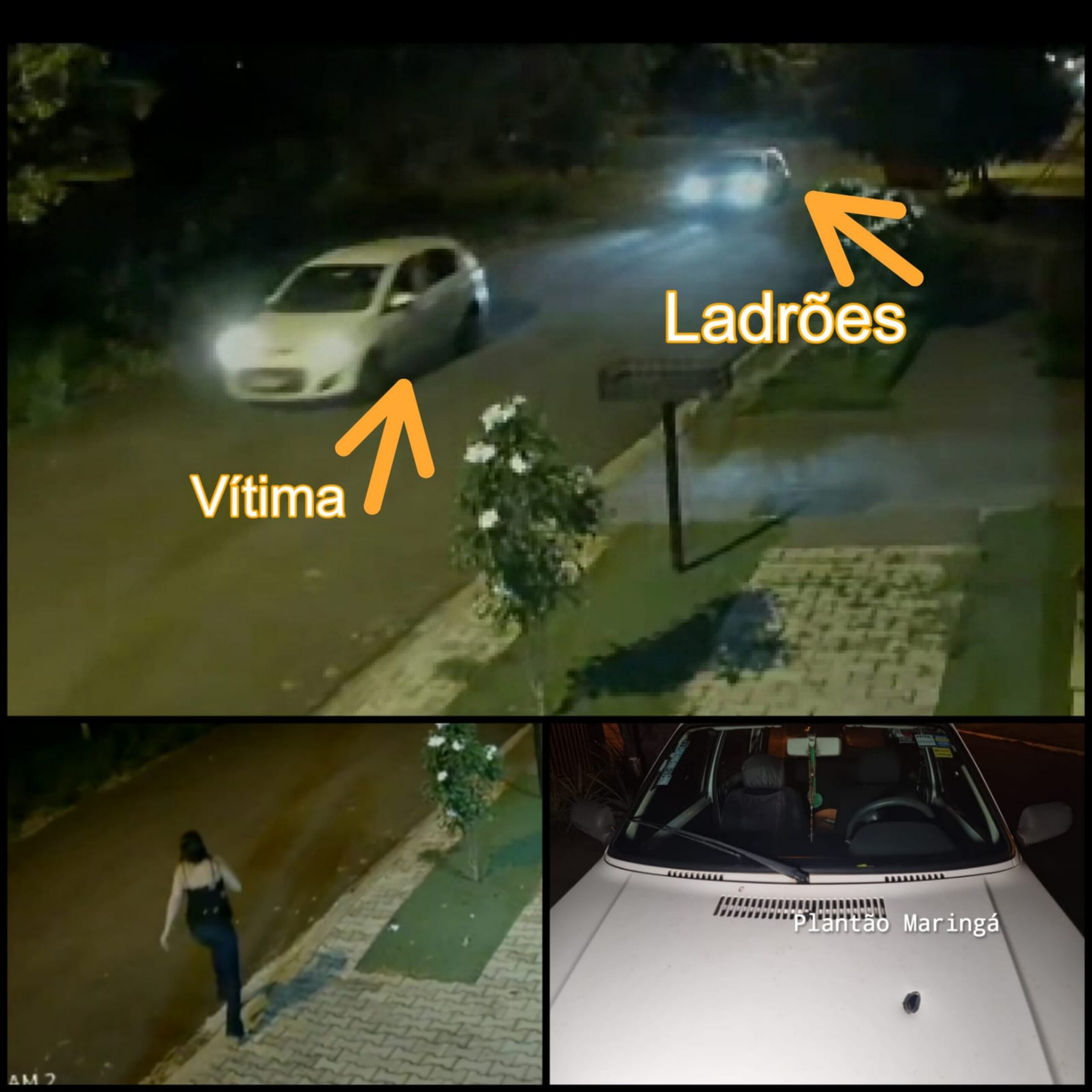 Fotos de Criminosos atiram contra vítima durante roubo de veículo em Maringá