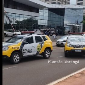 Fotos de Denúncia de homens armados em condomínio no centro de Maringá mobiliza várias equipes da polícia militar