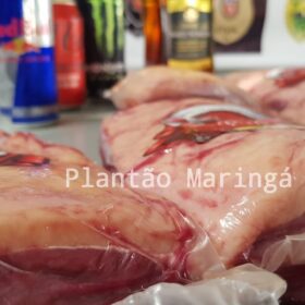 Fotos de Homem é preso após furtar sete peças de picanha, whisky e energético em supermercado de Maringá