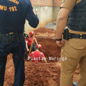 Homem é soterrado enquanto escavava fossa no quintal de uma residência Foto 1 Fotos de Homem é soterrado enquanto escavava fossa no quintal de uma residência