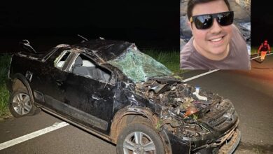 Fotos de Identificado motorista que morreu esmagado por caminhão após ser ejetado de veículo na PR-323