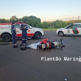 Fotos de Imprudência na rodovia mata motociclista em Maringá 