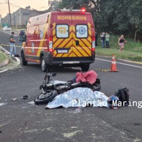 Fotos de Imprudência na rodovia mata motociclista em Maringá 