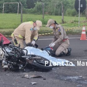 Fotos de Imprudência na rodovia mata motociclista em Maringá 