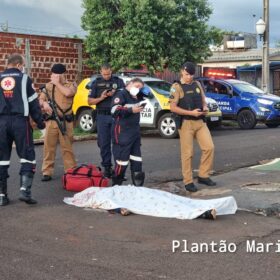 Fotos de Jovem é executado após suposta emboscada em Sarandi; a moto da vítima desapareceu 