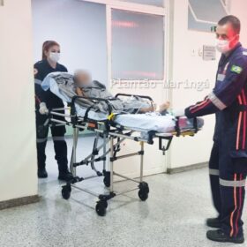 Fotos de Mãe e a filha de 6 anos são transferidas de avião para Curitiba após sofrer queimaduras ao cozinhar ovo no micro-ondas em Maringá