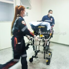 Fotos de Mãe e a filha de 6 anos são transferidas de avião para Curitiba após sofrer queimaduras ao cozinhar ovo no micro-ondas em Maringá