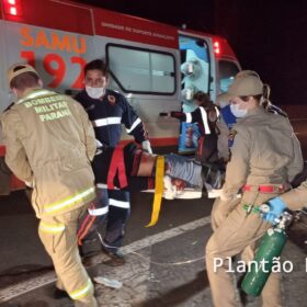 Fotos de Motociclista é intubado após ser atingido por carro em Maringá