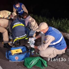 Fotos de Motociclista é intubado após ser atingido por carro em Maringá