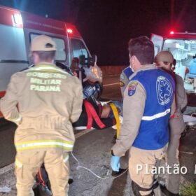 Fotos de Motociclista é intubado após ser atingido por carro em Maringá