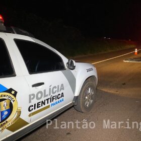Fotos de Motorista é ejetado de carro após capotamento e tem o corpo esmagado por caminhão na PR-323 próximo a Água Boa