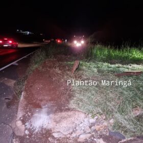 Fotos de Motorista é ejetado para fora de carro após capotamento em Marialva