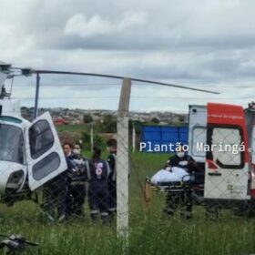 Mulher é socorrida de helicóptero após sofrer atentado a tiros Foto 1 Fotos de Mulher é socorrida de helicóptero após sofrer atentado a tiros