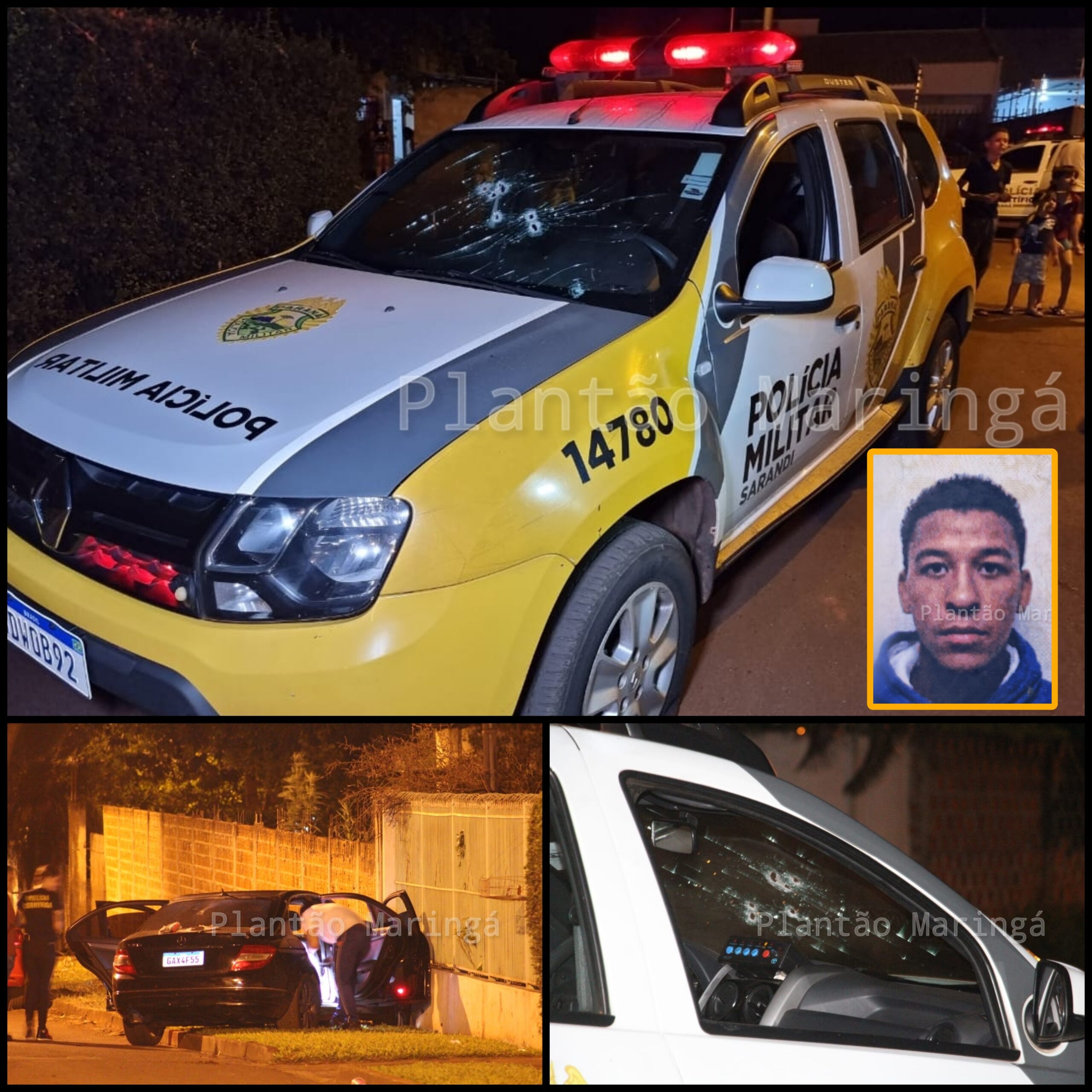 Fotos de Policiais escapam da morte ao trocar tiros com assaltantes em Sarandi; um criminoso morreu no confronto 