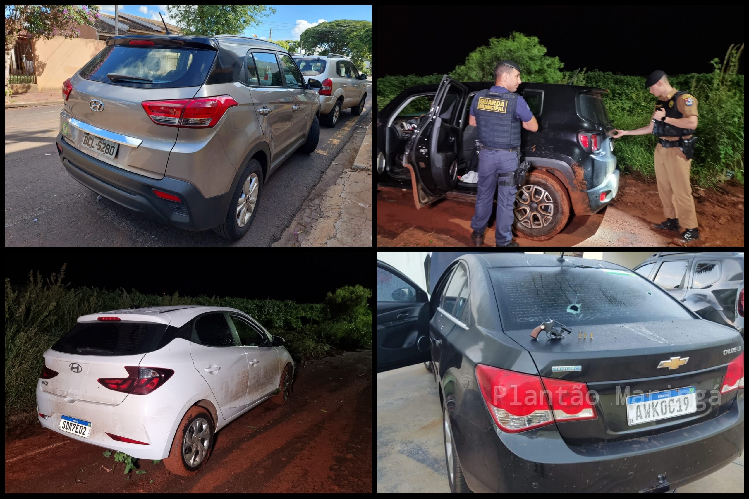 Fotos de Seis carros roubados foram recuperados pelas forças de segurança de Maringá e Sarandi