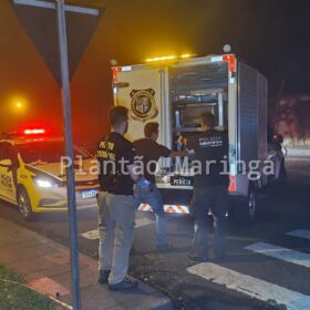 Fotos de Uma pessoa morreu e três ficaram feridas após carro bater em árvore em Maringá